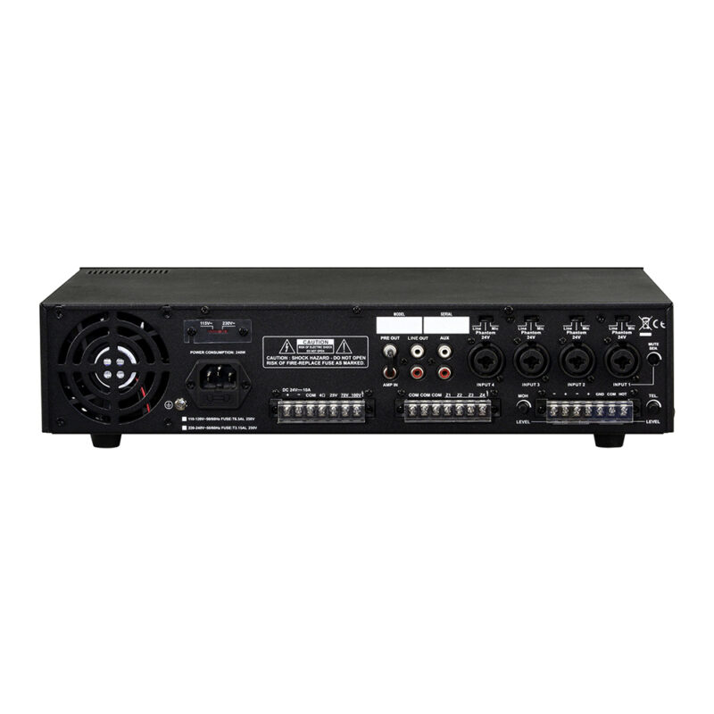 show-mpa-120s-compact-pa-amplifier-rear Show MPA-120S