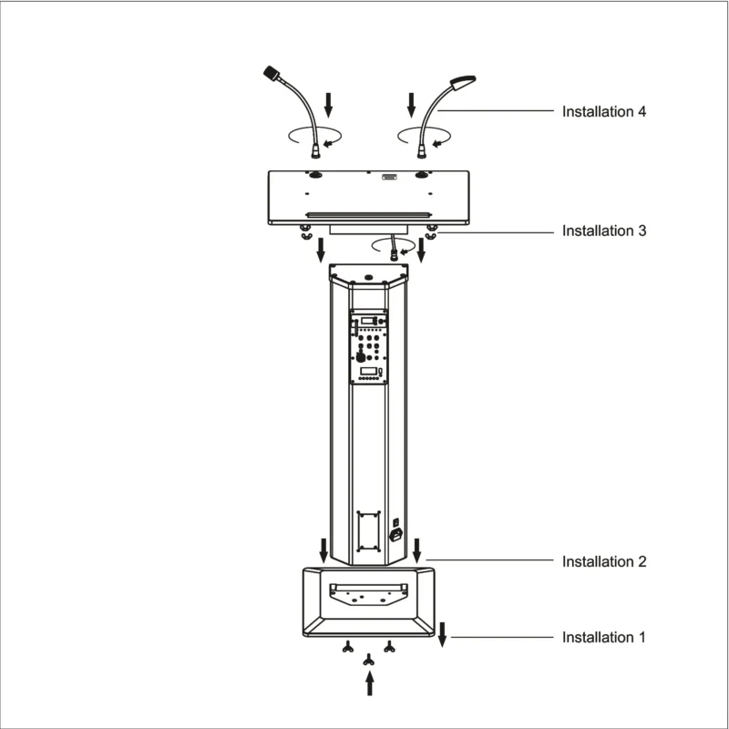 show-ds150r-installation Show DS-150R